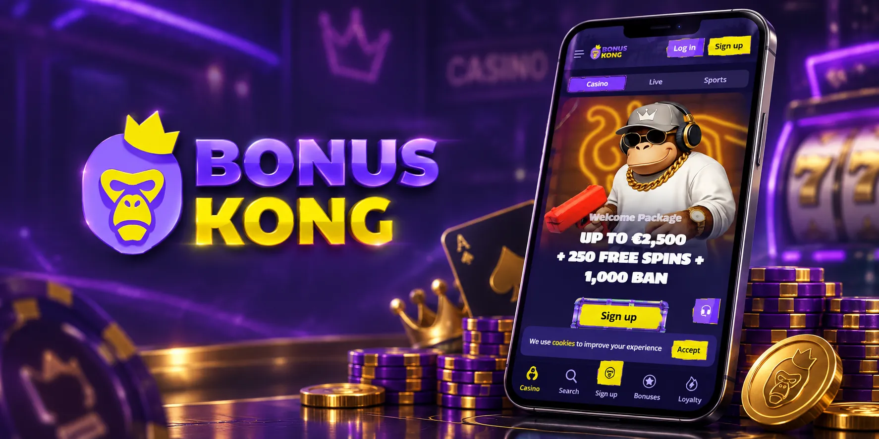 BonusKong Casino App-Screenshot